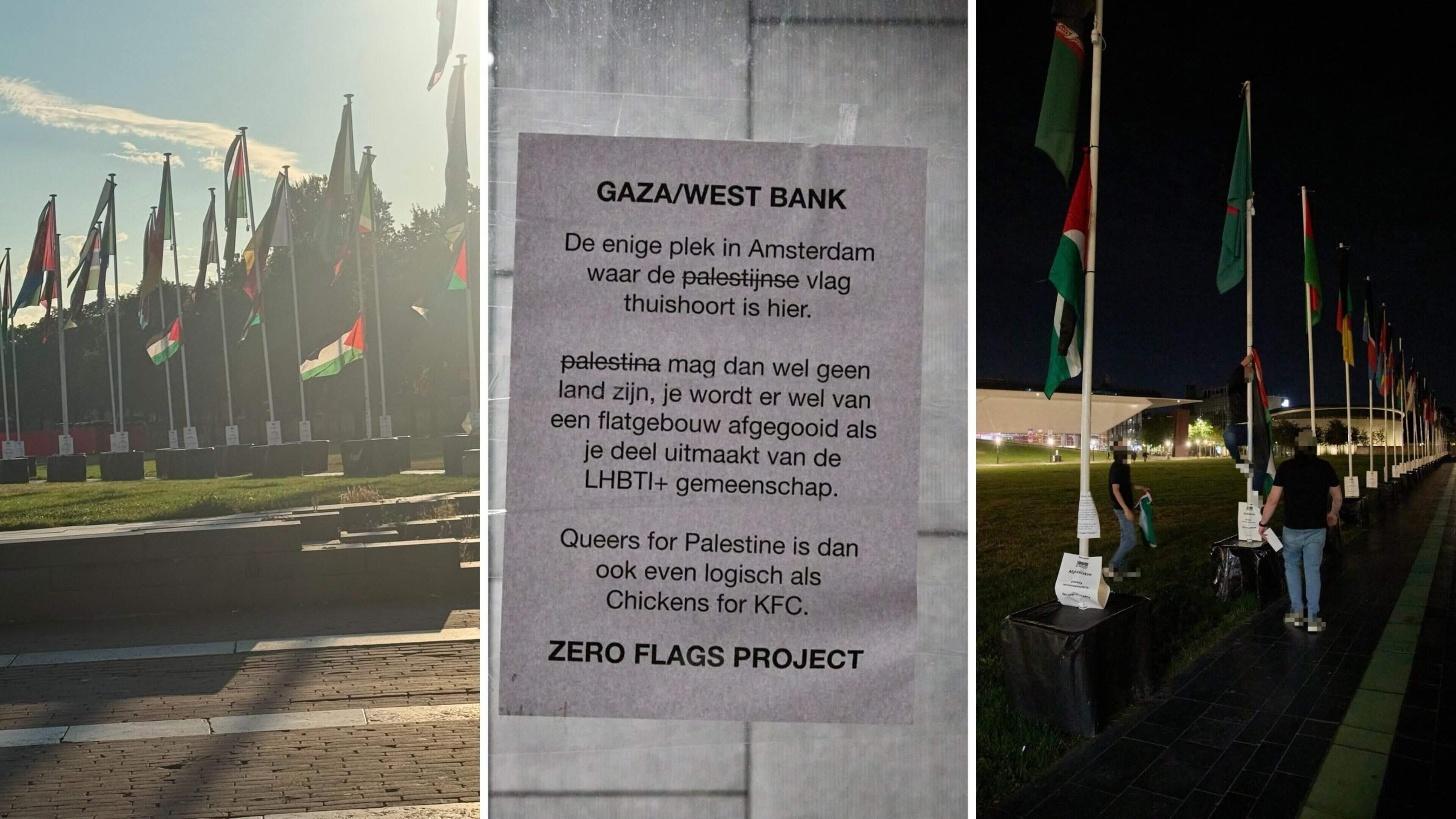 Palestijnse vlag toegevoegd aan zero flags project - van landen waar homoseksualiteit verboden is
